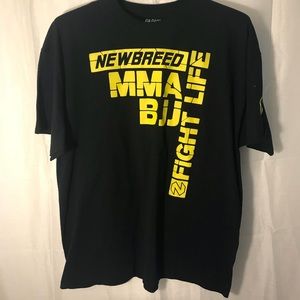 Mens 2xl Tshirt MMA BJJ Fight Life